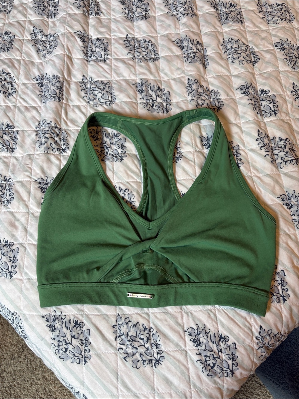 Whitney Simmons x gymshark Green Women’s Twist-Front Sports Bra